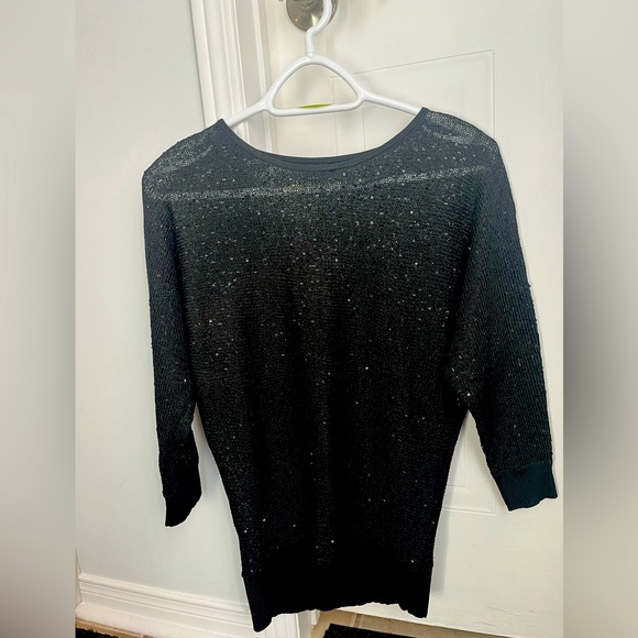 Suzy Shier Black Sequins Size Medium - Picture 1 of 1
